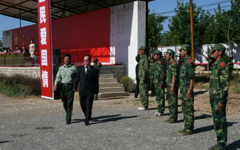 李湘院长检阅